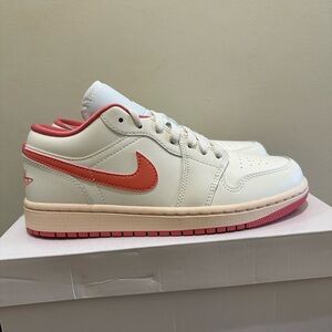 NIB Women Nike Air Jordan 1 Low Sail Guava Ice Pink Salt DC0774 109